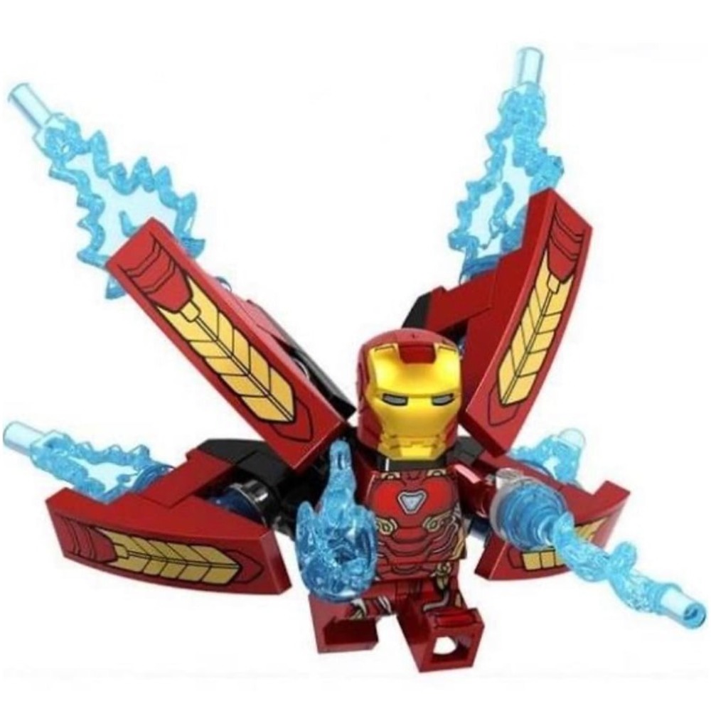Marvels Iron Man, full battle, custom, mini figure NEW!